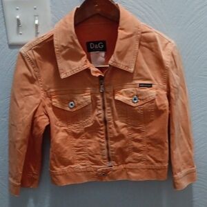 D&G Tangerine Cropped Jacket